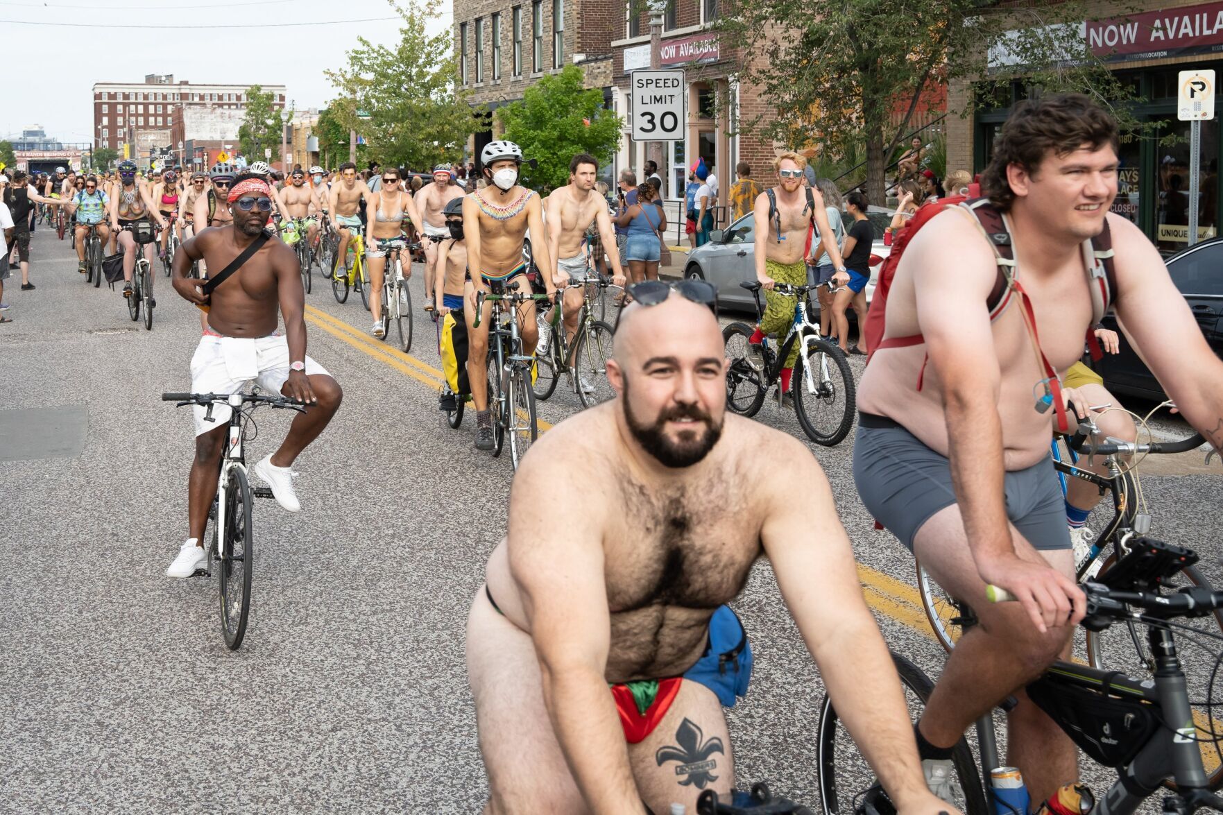 2022 World Naked Bike Ride in St. Louis
